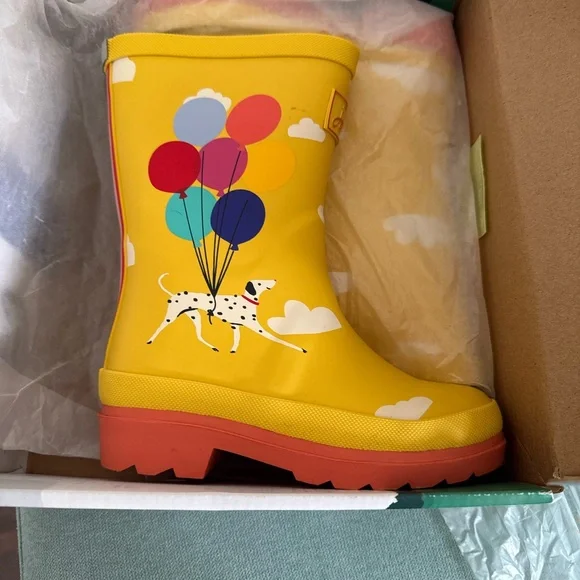 Joules Colorful Dalmatian Rain Boots - Picture 1 of 3